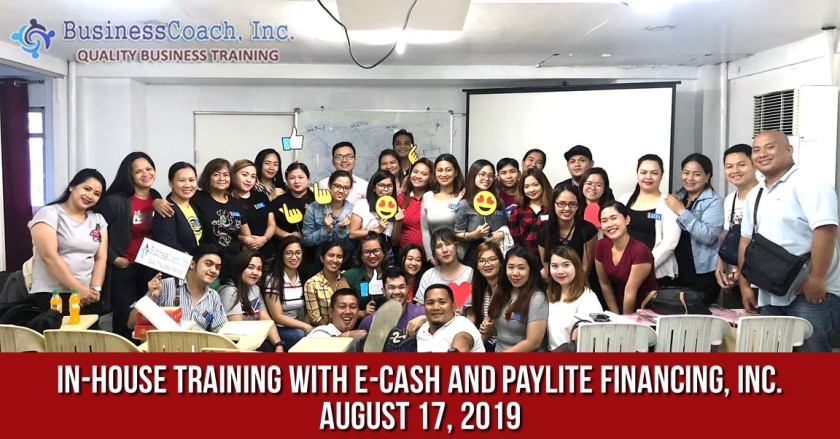 In-House Corporate Training with E-Cash and Paylite Financing, Inc.